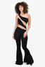 Norma Kamali Black/Nude Mesh Jumpsuit Size XS