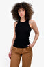 Lisa Yang Black Cashmere Ribbed Tank Top Size 0