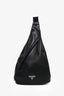 Prada Black Leather 'Cross' Sling Bag