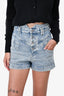 Isabel Marant Blue High Waisted Denim Shorts Size 34