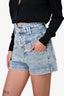 Isabel Marant Blue High Waisted Denim Shorts Size 34