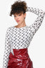 Marine Serre White/Black Crescent Top Size L