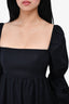 Reformation Black Peplum Dress Size 2