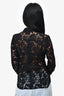 Burberry London Black Lace Button-Up Shirt Size 6 US