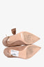Gianvito Rossi Nude Suede Ankle Wrap Pointed Heels Size 36