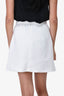 Sandro White Rouched Button Skirt Size 1