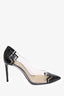 Nicholas Kirkwood Black Patent/PVC Pointed Toe Heels Size 38