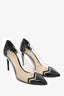 Nicholas Kirkwood Black Patent/PVC Pointed Toe Heels Size 38