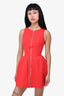Alaïa Red Zip Up A-Line Dress Size 36