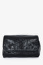 Saint Laurent 2019 Black Crinkled Leather Monogram Belt Bag