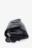 Saint Laurent 2019 Black Crinkled Leather Monogram Belt Bag