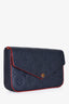 Louis Vuitton 2018 Navy Empriente Leather Felicie Pochette Crossbody