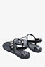 Stuart Weitzman Black Pearl Embellished Sandals Size 7