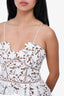 Self-Portrait White Lace Sleeveless Mini Dress Size 4