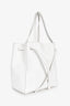 Celine 2018 White Leather Cabas Phantom Tote (As Is)