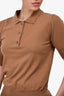 Extreme Cashmere Brown Polo Top Est. Size S