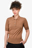Extreme Cashmere Brown Polo Top Est. Size S