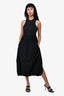 Tibi Black Balloon Midi Dress Size XS