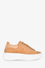Valentino Camel Suede Leather Fresia Sneakers Size 7