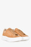 Valentino Camel Suede Leather Fresia Sneakers Size 7