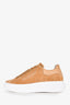 Valentino Camel Suede Leather Fresia Sneakers Size 7
