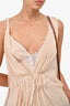 Ermanno Scervino Cream Silk Lace Dress Size 38