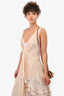 Ermanno Scervino Cream Silk Lace Dress Size 38