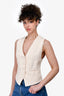 Apiece Apart Linen Beige Waistcoat Size 2