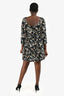 Ba&sh Black/Floral Quarter-Sleeve Mini Dress Size 3