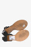 Isabel Marant Black Leather Strappy Block Heels Size 39
