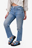 Re/Done Blue Denim Straight Legged Jeans Size 27