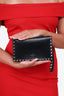 Valentino Black Leather Rockstud Clutch