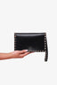 Valentino Black Leather Rockstud Clutch