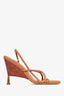 Gia/RHW Brown Leather Strap Heels Size 40