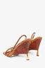 Gia/RHW Brown Leather Strap Heels Size 40