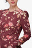 Zimmermann Brown Silk Floral Print Dress Size 1