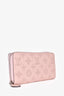 Louis Vuitton 2016 Pink Leather Mahnia Zippy Wallet