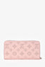 Louis Vuitton 2016 Pink Leather Mahnia Zippy Wallet