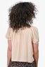 Moschino Cheap and Chic Cream Silk Short Sleeve Top Size M