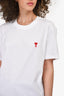 Ami White Ami de Cœur T-Shirt Size M