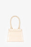 Jacquemus Light Yellow Croc Embossed Le Chiquito Crossbody