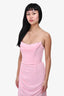 House of CB Pink Drape Detailed Maxi Dress Size S