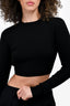 Monse Black Wool Cutout Buckle Detail Top Size XS