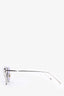 Gentle Monster Silver Frame Tinted 'Love Punch' Sunglasses