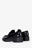 Prada Black Leather Brushed Loafers Size 38