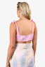 For Love & Lemons Pink Crystal Embellished Bra Top Size L
