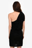 IRO Black Leopard Print Velvet Dress Size 38