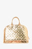 Louis Vuitton 2008 Gold Monogram Mirroire Alma GM Top Handle