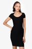 Herve Leger Black Bandage Bodycon Midi Dress Size XS