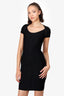 Herve Leger Black Bandage Bodycon Midi Dress Size XS